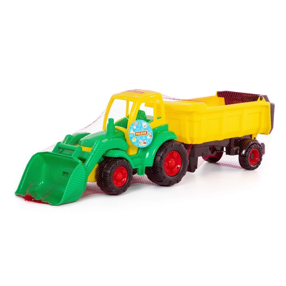 TRACTOR WITH BUCKET AND SEMI-TRAILER 85 CM WADER POLESIE 0438 POLESIE